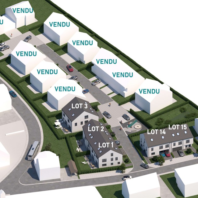 MICHELBOUCH : Lotissement de Maisons jumelées et individuelles